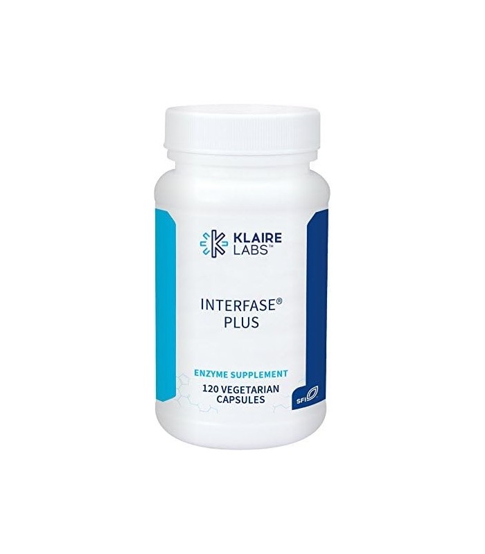 Klaire Labs Interfase Plus - Mistura de Enzimas Anti-Biofilme + EDTA - Sistema Gastrointestinal, Flora Intestinal, Biofilme e Su
