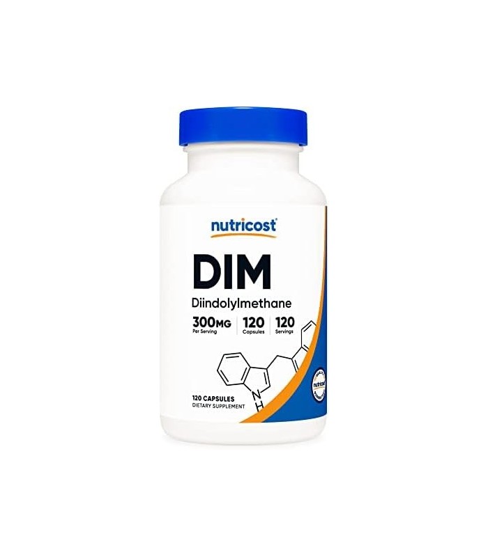 Nutricost DIM (Diindolylmethane) Plus BioPerine 300 mg, 120 cápsulas vegetarianas - Suprimento para até 4 meses, suplemento DIM