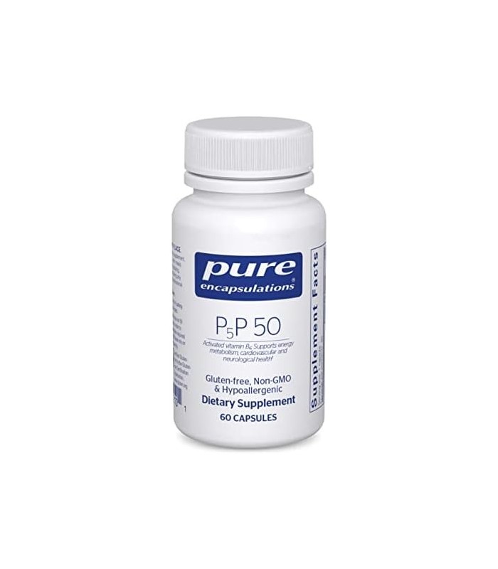Encapsulações Puras P5P 50 | Suplemento de Vitamina B6 para Apoiar o Metabolismo* | 60 cápsulas