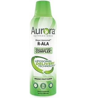 Aurora Nutrascience, Mega-Liposomal R-Alpha Lipoic Acid+ 750 mg com Vitamina C