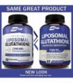 NutriFlair Liposomal Glutationa Setria® 700mg - Pura Reduzida, Estável, Forma Ativa L Glutationa redutase (GSH), Absorção Aprimo
