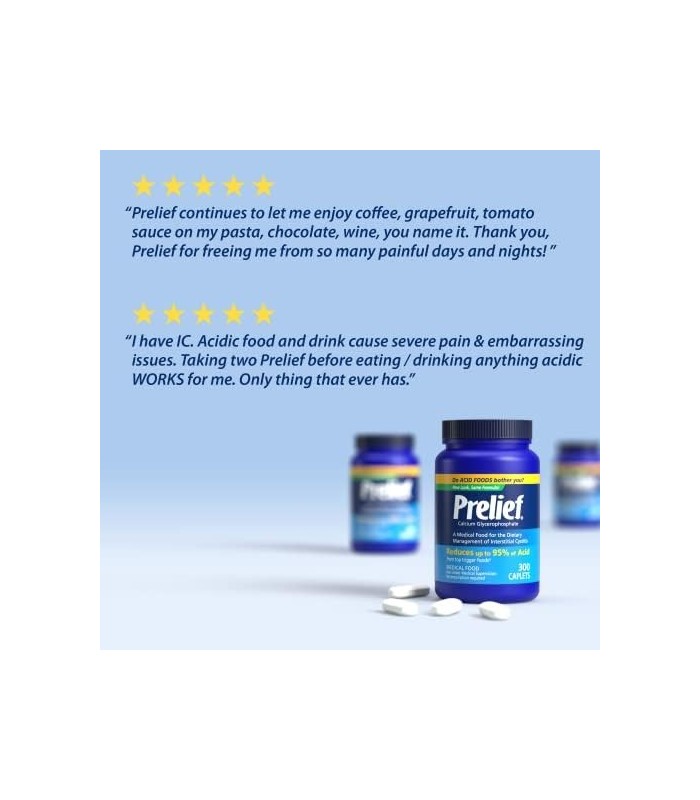Cápsulas Redutoras de Ácido Prelief Suplemento Dietético, 300 unidades