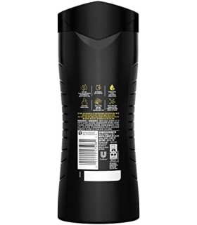 AXE Body Wash 12h Refreshing Scent Cleanser Black Frozen Pear and Cedarwood Mens Body Wash com 100 por cento de hidratantes à ba