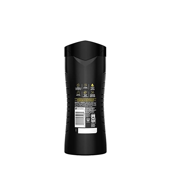AXE Body Wash 12h Refreshing Scent Cleanser Black Frozen Pear and Cedarwood Mens Body Wash com 100 por cento de hidratantes à ba