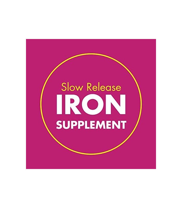 suplemento de ferro de 45 mg de Fe lento para deficiência de ferro, liberação lenta, potência, comprimidos fáceis de engolir - 6