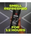 AXE Body Wash 12h Refreshing Scent Cleanser Black Frozen Pear and Cedarwood Mens Body Wash com 100 por cento de hidratantes à ba