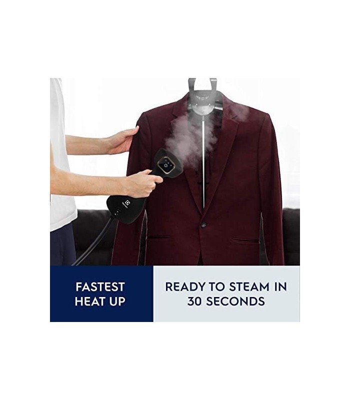 Vaporizador de tecido e vestuário portátil Electrolux 1500 Watts, bico de vapor de placa de cerâmica de aquecimento rápido, remo