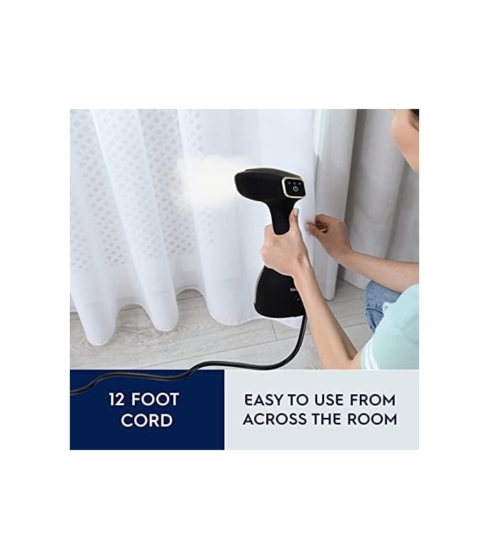 Vaporizador de tecido e vestuário portátil Electrolux 1500 Watts, bico de vapor de placa de cerâmica de aquecimento rápido, remo