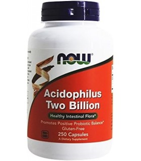 Now Foods Acidophilus 2 bilhões 250 cápsulas