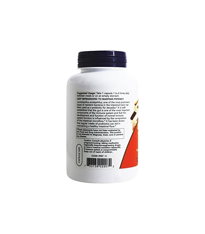 Now Foods Acidophilus 2 bilhões 250 cápsulas