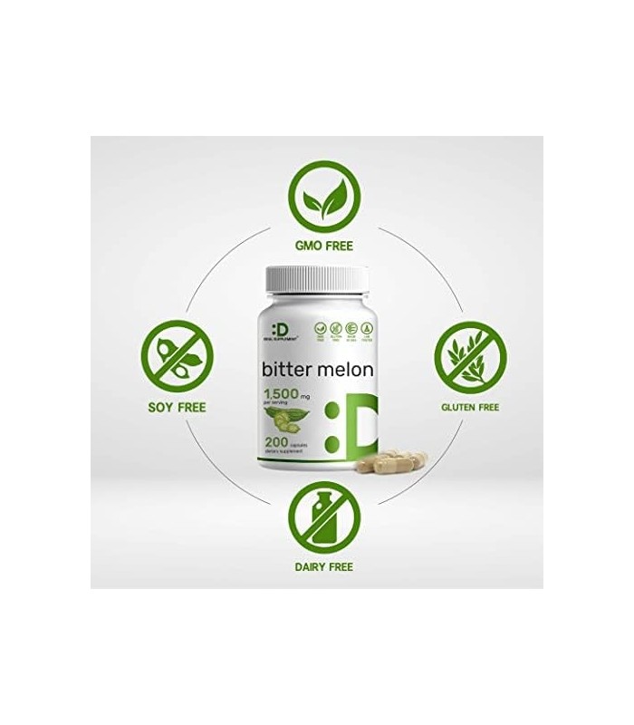 Eagleshine Vitaminas Bitter Melon 15.000mg Equivalente de Ervas, 200 Cápsulas, 10:1 Extrato de Fruta de Melão Amargo Selvagem |