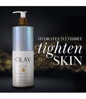Loção Corporal Refirmante e Hidratante Olay com Colágeno, Bomba de 17 fl oz, Pacote com 4