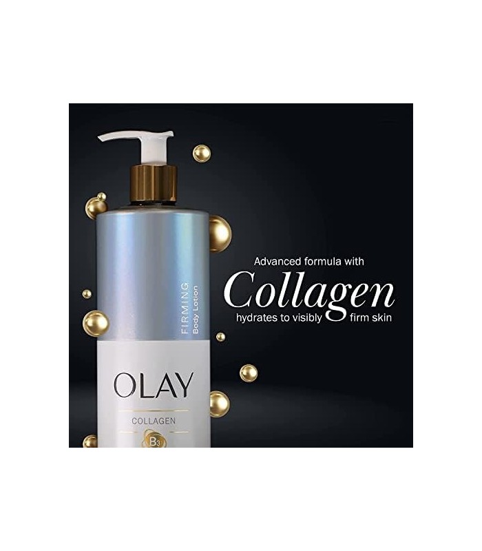 Loção Corporal Refirmante e Hidratante Olay com Colágeno, Bomba de 17 fl oz, Pacote com 4