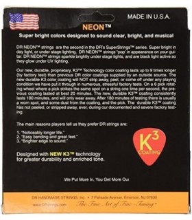 DR Strings HI-DEF NEON Bass Guitar Strings (NOB5-40)