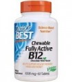 Doctors Best Chewable Totalmente Ativo B12 Chocolate Sabor Menta, Memória, Humor, Circulação e Bem-Estar, 1, 000mcg, 60 Comprimi