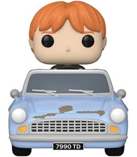 Funko Pop! Ride Super Deluxe: Harry Potter: Câmara Secreta 20º Aniversário - Ron Weasley em Carro Voador, Multicolorido