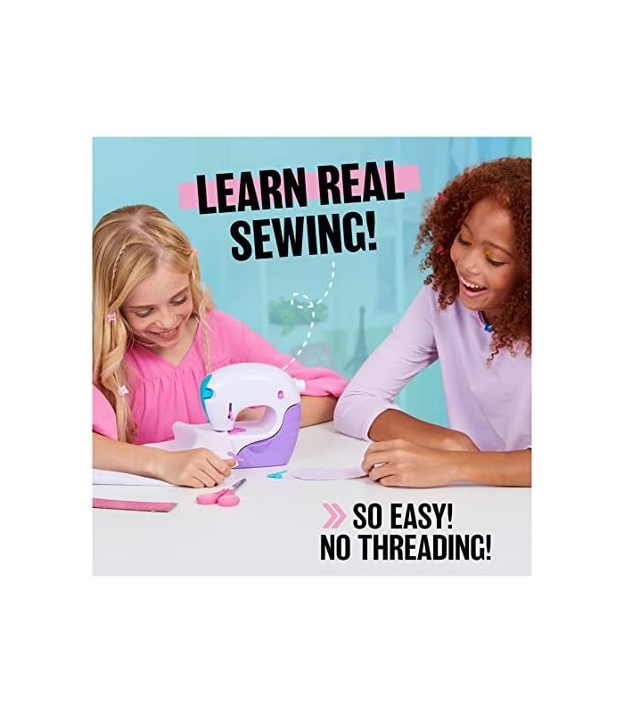 Cool Maker, Stitch øN Style Fashion Studio, Brinquedo de máquina de costura pré-enfiada com estampas de transferência de tecido