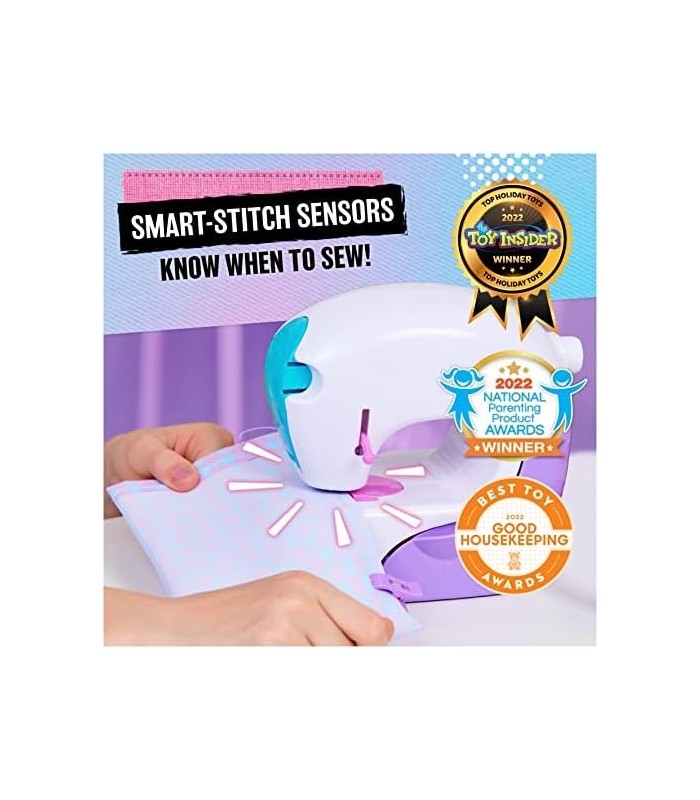 Cool Maker, Stitch øN Style Fashion Studio, Brinquedo de máquina de costura pré-enfiada com estampas de transferência de tecido