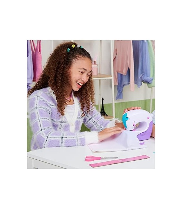 Cool Maker, Stitch øN Style Fashion Studio, Brinquedo de máquina de costura pré-enfiada com estampas de transferência de tecido