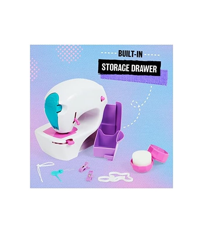 Cool Maker, Stitch øN Style Fashion Studio, Brinquedo de máquina de costura pré-enfiada com estampas de transferência de tecido