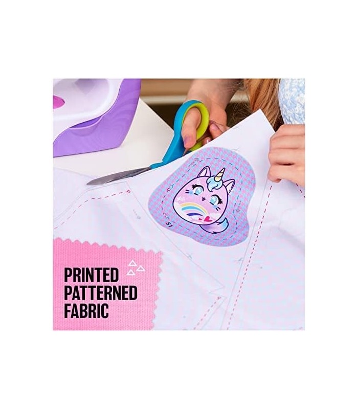 Cool Maker, Stitch øN Style Fashion Studio, Brinquedo de máquina de costura pré-enfiada com estampas de transferência de tecido