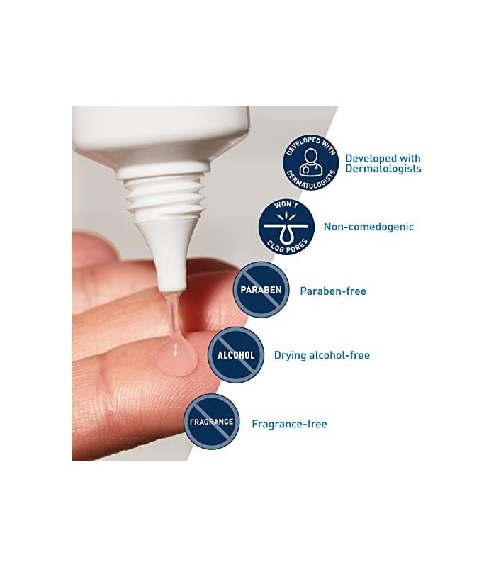 CeraVe Ácido Salicílico Tratamento da Acne com Ácido Glicólico e Ácido Láctico | Gel de Acne para Rosto para Controlar e Elimina