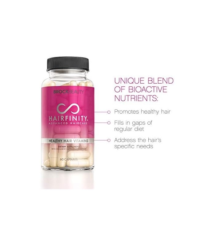 Hairfinity Hair Vitamins - Formulado cientificamente com biotina, aminoácidos, suplemento que ajuda a apoiar o crescimento do ca