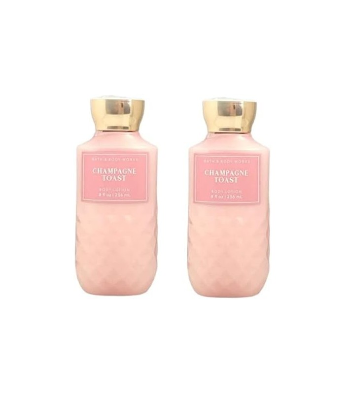 Conjuntos de loção corporal supersuave para banho e corpo para mulheres 8 onças -2 pacote (brinde com champanhe)