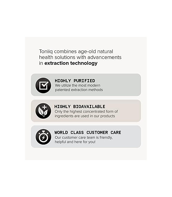 Toniiq Ultra Purity Resveratrol Capsules - 98% Trans-Resveratrol - Purificado e Biodisponível - Suplemento Reservatrol 60 Caps