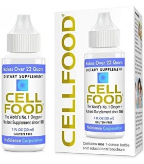 Cellfood Liquid Concentrate, 1 fl oz - Suplemento de Oxigênio + Nutriente - Suporta Sistema Imunológico, Energia, Resistência, H