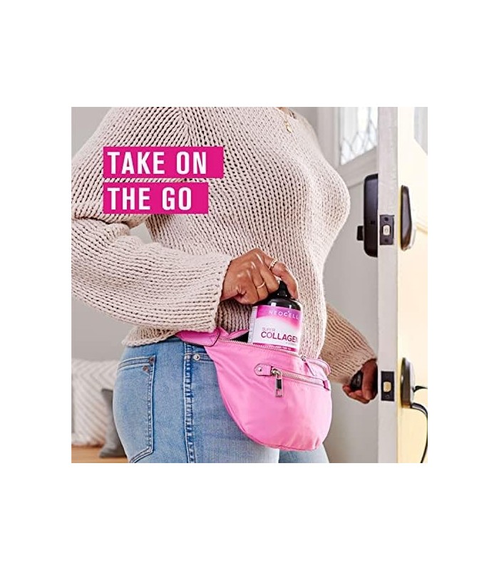 NeoCell Super Peptídeos de Colágeno + Vitamina C e Biotina, 3g de Colágeno por Porção, Sem Glúten, Promove Cabelo Saudável, Pele