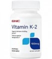 GNC Vitamina K-2 100mcg, 60 Cápsulas, Apoia o Processo de Construção Óssea