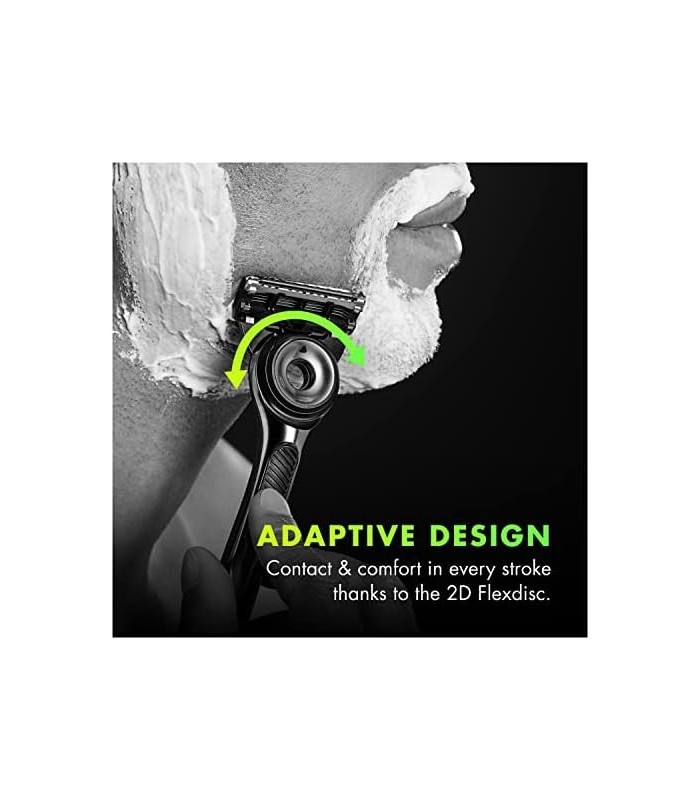 Gillette Mens Razor com barra esfoliante da GilletteLabs, kit de barbear para homens, inclui 1 alça, 2 refis de lâmina de barbea