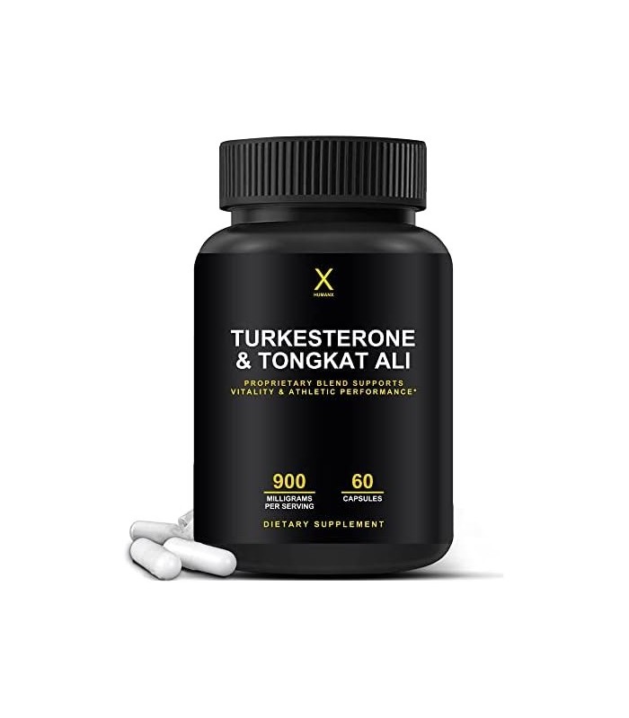 HUMANX Turkesterone & Tongkat Ali 900mg - Suporta Energia, Resistência e Recuperação e Crescimento Muscular - Suplemento de Turk