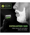 Gillette Mens Razor com barra esfoliante da GilletteLabs, kit de barbear para homens, inclui 1 alça, 2 refis de lâmina de barbea