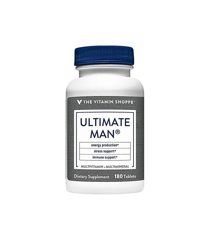 The Vitamin Shoppe Ultimate Man Multivitamínico, Potency Multi Energy Antioxidant Blend, Daily Multimineral Supplement for Optim