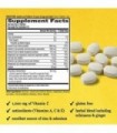 Airborne 1000 mg comprimidos mastigáveis ??com zinco, suplemento de suporte imunológico com poderosos antioxidantes vitaminas A