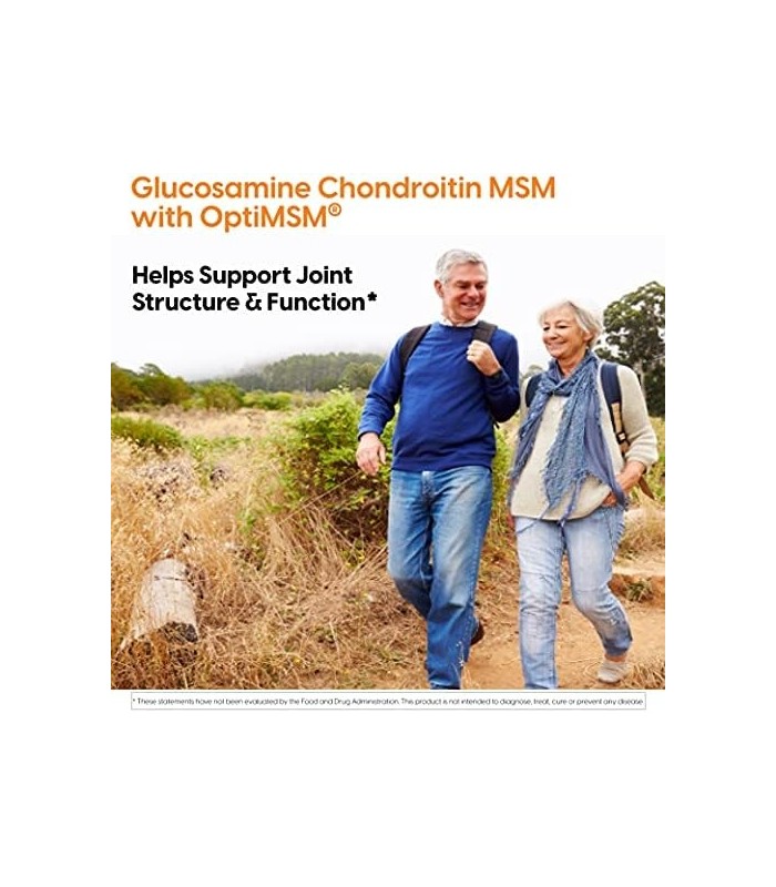 Doctors Best Glucosamine Chondroitin Msm com cápsulas OptiMSM, suporta estrutura articular saudável, função e conforto, não tran