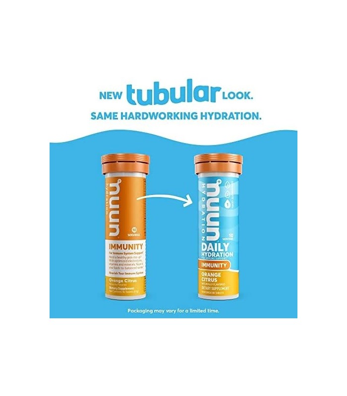 Nuun Immunity: Suplemento de Hidratação de Suporte Imunológico Antioxidante com Vitamina C, Zinco, Cúrcuma, Sabugueiro, Gengibre