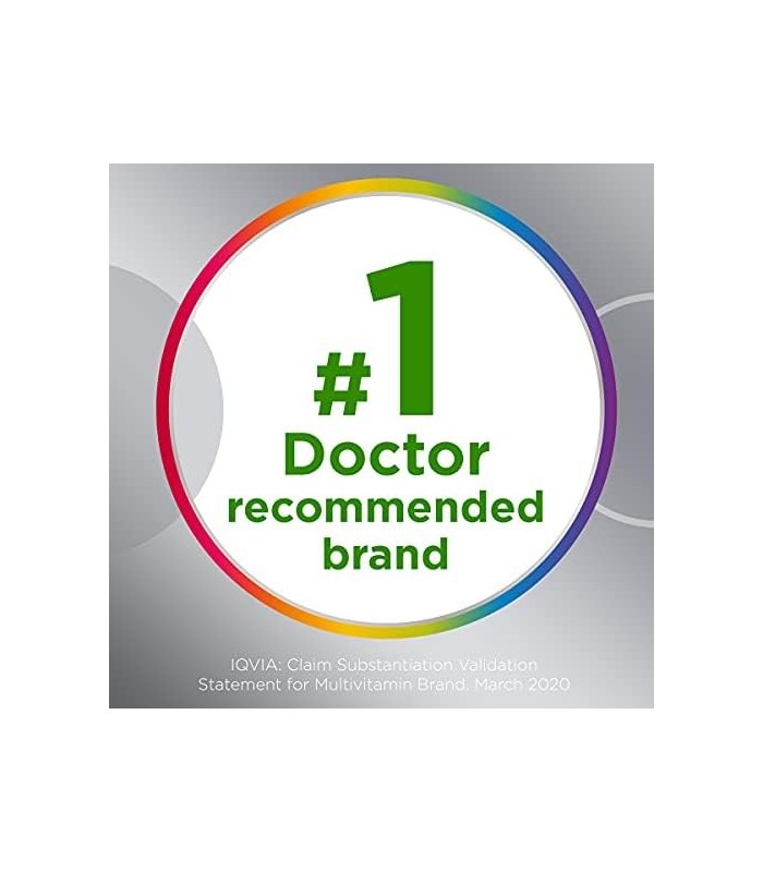 Multivitamínico Centrum Silver para Adultos 50 Plus, Suplemento, Vitamina D3, Vitaminas B, Sem Glúten, Ingredientes Não-OGM, Sup