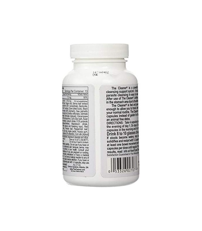 Century Systems The Cleaner 7Day Mens Formula Ultimate Body Detox (52 cápsulas)