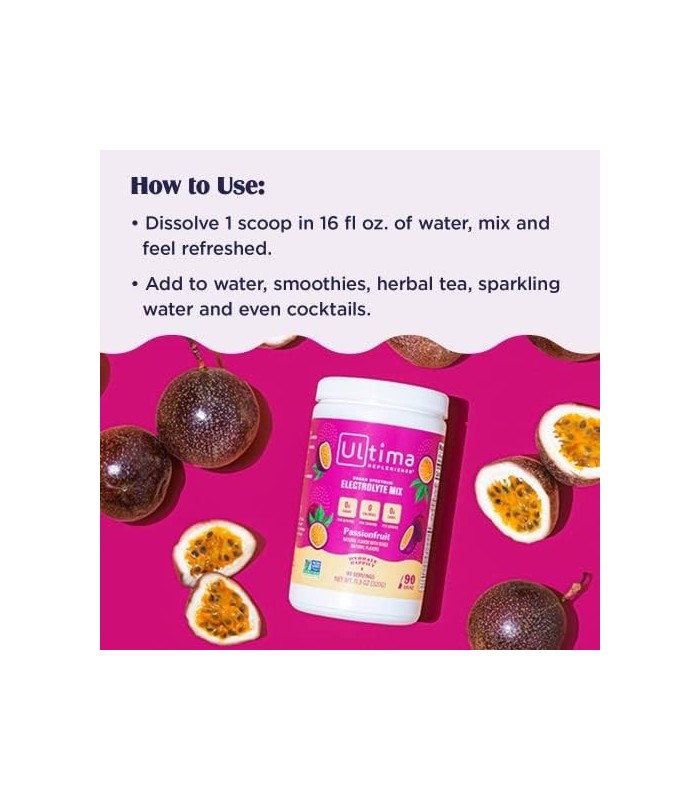 Ultima Replenisher Hydration Electrolyte Powder- Keto & Sugar Free- Sinta-se reabastecido, revitalizado- Naturalmente adoçado- N