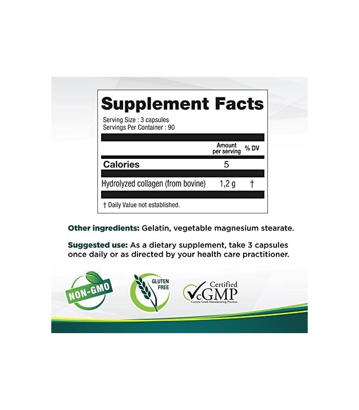 GENACOL Comprimidos de Suplemento de Colágeno para Articulações - 270 Cápsulas de Colágeno Hidrolisado Premium | Natural Certifi