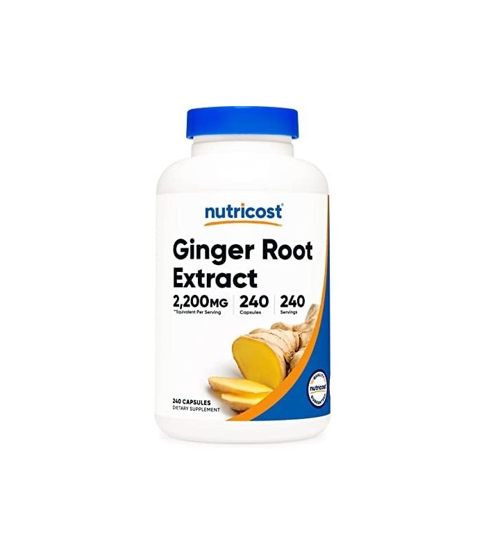 Nutricost Extrato de Raiz de Gengibre 550mg, 240 Cápsulas