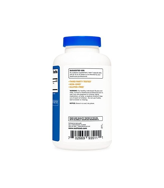 Nutricost Extrato de Raiz de Gengibre 550mg, 240 Cápsulas