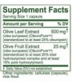 Island Nutrition, cápsulas de extrato de folha de oliveira ' 25% de oleuropeína (40% de polifenóis totais), mais 20% de complexo