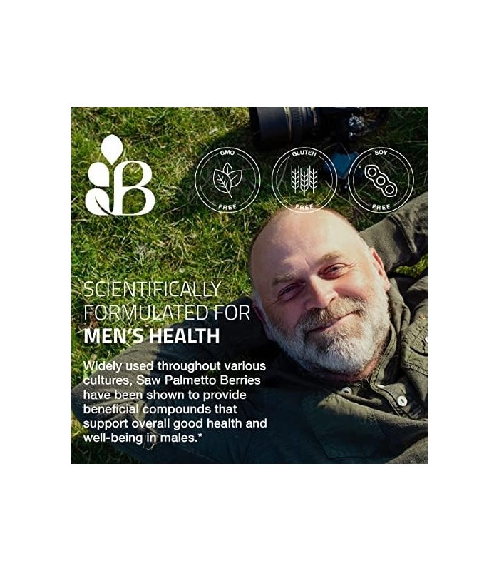 Bronson Saw Palmetto 1000 MG por porção Força extra suporta função saudável da próstata e suporte à saúde urinária - não transgê