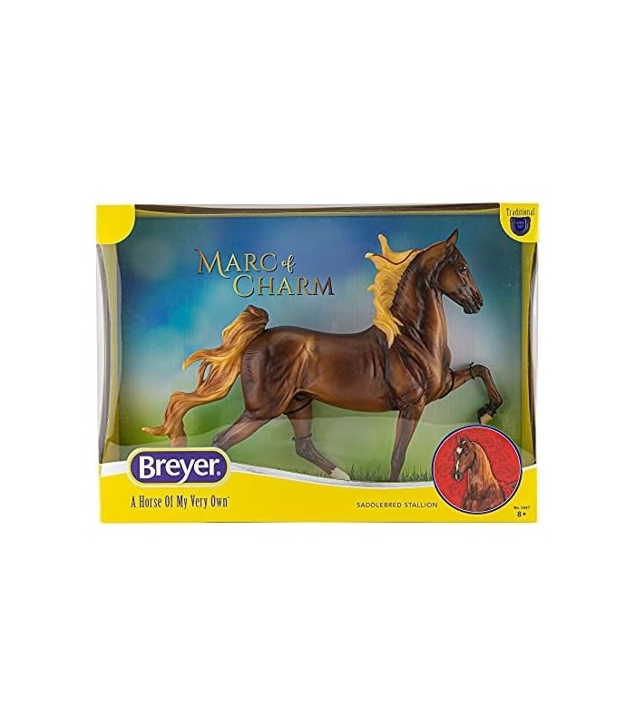 Breyer Horses Série Tradicional WC Marc of Charm | Modelo de brinquedo de cavalo | 11,5 x 9 | Cavalo em escala 1:9 | Modelo 1847