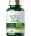 Carlyle Ginkgo Biloba 3000mg | 400 Comprimidos | Suplemento Vegetariano | Não transgênico, sem glúten