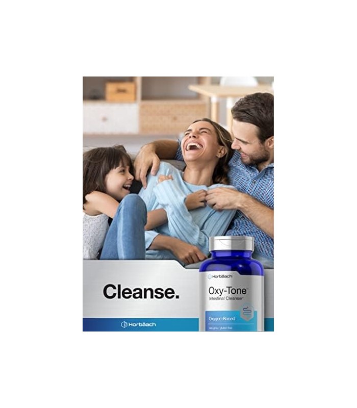 Limpeza do cólon | 100 Cápsulas | Pílulas de limpeza de cólon sem OGM e sem glúten | com Magnésio Ozonizado | por Horbaach